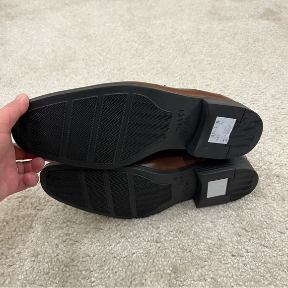 Clarks Collection Men Brown Cushion Toe Tilden Way Leather Loafers Shoes Men 9, - Picture 11 of 16